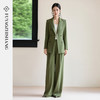 FUYAO扶摇 绿色系西装套装女2025新款高级感休闲宽松垂感西服外套 商品缩略图3