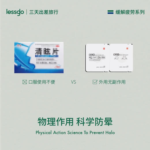 lessgo利事多晕车贴10贴 防晕机晕车晕船神器 商品图3