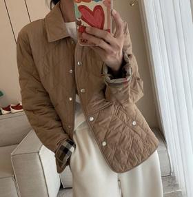 重磅渠道  牛货！ bur25新款格纹棉服   经典棉服/绗缝奶奶谷仓棉服外套