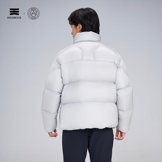 流光风天石鹅铠甲冬季立领纯色鹅绒男女情侣款加厚面包羽绒服G652 商品图12