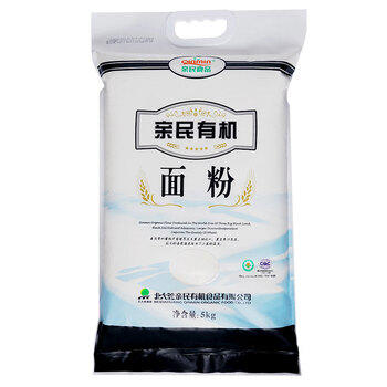 亲民食品北大荒有机面粉10斤 中筋多用途包子馒头面条家庭装 /粮油调味 /面粉 /通用粉 商品图6