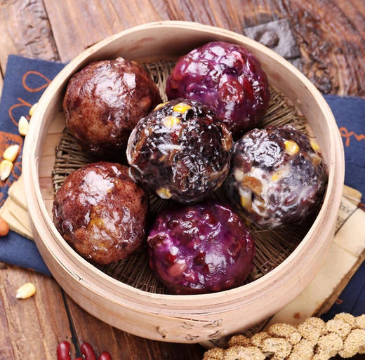 【10 分钟速热！0糖0添加 | 手工纯粗粮 | 低卡健康】粗粮粘豆包种口味杂粮手工粘豆包加热即食家用早餐速食杂粮粘豆包。hb 商品图1