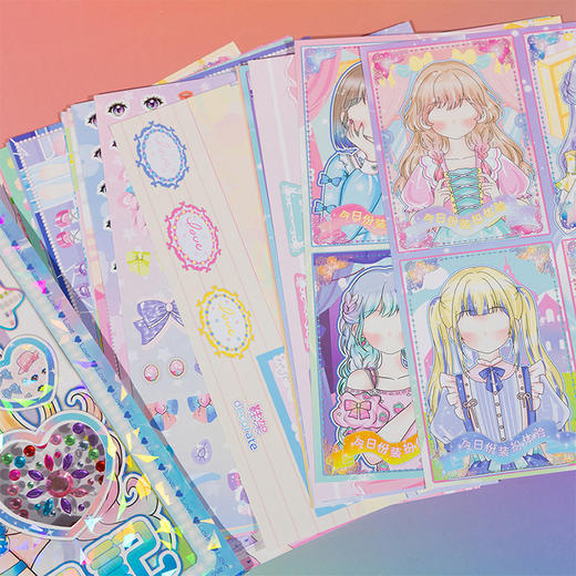 少女贴纸日记本贴纸本-纪念日百货门店同款166694727 商品图1
