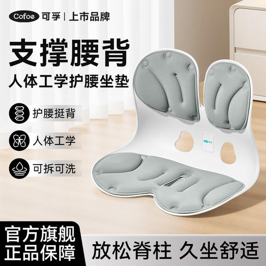 可孚人体工学护腰坐垫腰靠垫久坐办公神器靠背垫腰部托坐姿旗舰店 商品图0