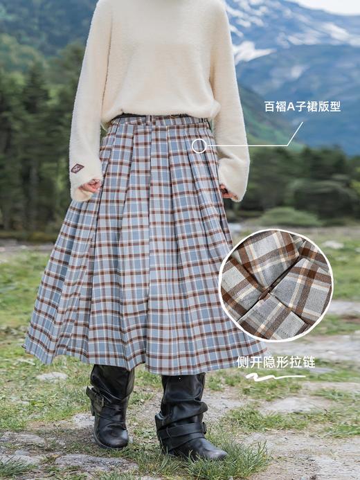 早乙女惠子saotome/STMBQ13647/百褶格子裙 商品图1