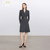 AD灰色羊毛西装连衣裙气质女神范高端职业装西服裙子总裁工作服 商品缩略图2