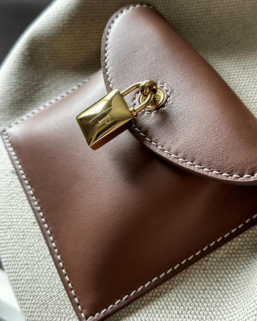 单品包邮 现货 THS-无 大牛工厂 lp家帆布拼皮水桶双肩包 CQ1420 商品图8