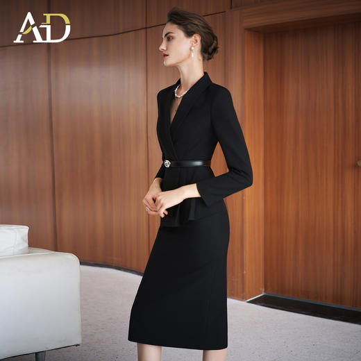 AD职场女神范套装高端黑色气质工作服2025秋季新款经理公务员正装 商品图1