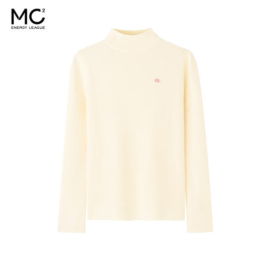 女装半高领粉色标毛衣-M71M5241019 商品图0