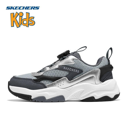 Skechers斯凯奇2025新款男童运动鞋旋钮扣防滑耐磨405323L-SIL 商品图0