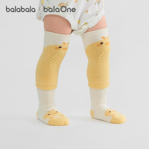 巴拉巴拉balaOne宝宝袜子冬保暖袜婴幼儿短袜防着凉提花护膝套装 商品图0