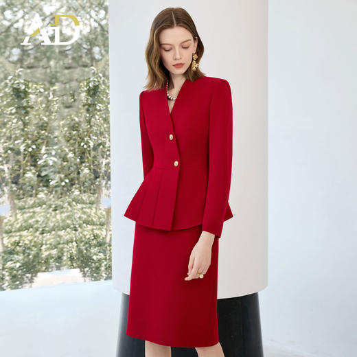 AD职业套装前台工作装女酒店接待高端珠宝店金店美容院美容师工装 商品图0