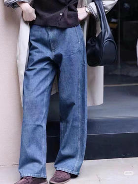 1013-8 独家圆正 小禾523款 微阔腿 前置裤缝 弹力棉柔 显瘦藏肉 牛仔裤 167/135穿29码