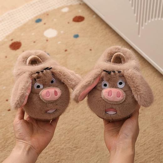 【22-32码】小童/中童秋冬季棉拖鞋男宝宝室内防滑家居鞋女儿童卡通保暖毛毛鞋【WG25501/WG25502】 商品图4