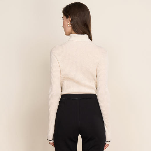 EITIE爱特爱冬季新款舒适保暖高领100%山羊绒针织衫8001711 商品图6