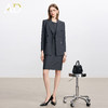 AD高级感绵羊毛西装套装女秋冬2025新款灰色职业内搭连衣裙两件套 商品缩略图1