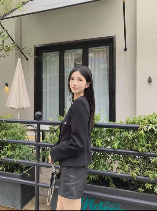 【开放日忙 秒杀价已调 直接拍】MAX 意式 小香风 三醋酸 混纺圆领外套 商品图11