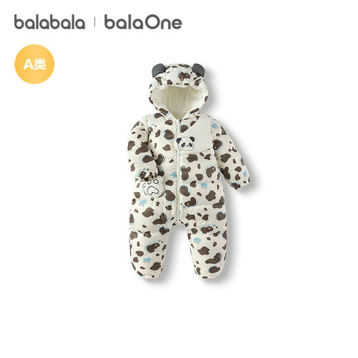 巴拉巴拉balaOne婴儿羽绒服连体衣冬季宝宝哈衣爬服2025新款轻薄 商品图4