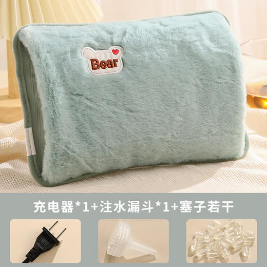 秋冬加绒充电热水袋 暖宝宝暖手袋暖手宝双插手电暖宝 商品图8