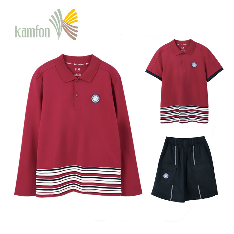 【珠海电台】容闳公学/高中/小学/书院/斗门 红色上衣&黑色工装短裤