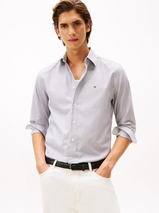 TOMMY 衬衫男  MW40181-0A4 藏青白条纹. 商品图1