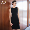 AD黑色无袖背心连衣裙女2025新款休闲小个子气质通勤显瘦包臀裙子 商品缩略图3