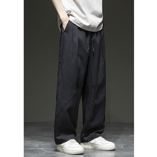 裁缝学苑MS12潮流百搭亚麻休闲裤纸样男士宽松直筒裤子打版裁剪样板 商品图2