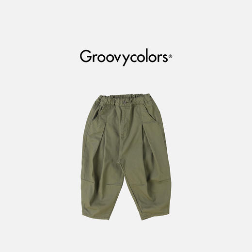 日本GC童装 Groovycolors 斜纹褶皱宽松长裤 商品图1