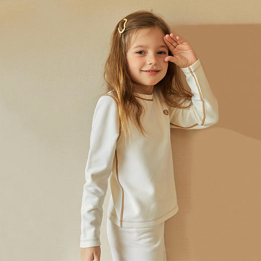 儿童秋冬德绒套装 男童女童家居服睡衣 秋衣秋裤保暖内衣宝保暖款 商品图4