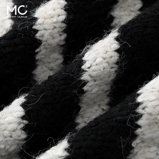 女装圆领粗针条纹韩系毛衣背心-27B5241012 商品图3