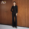 AD黑色高级感西装微喇裤2025秋季新款职业装长袖套装单排扣西服 商品缩略图2