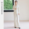 FUYAO扶摇 新中式盘扣时尚套装女2025新款白色国风显瘦西装外套 商品缩略图4
