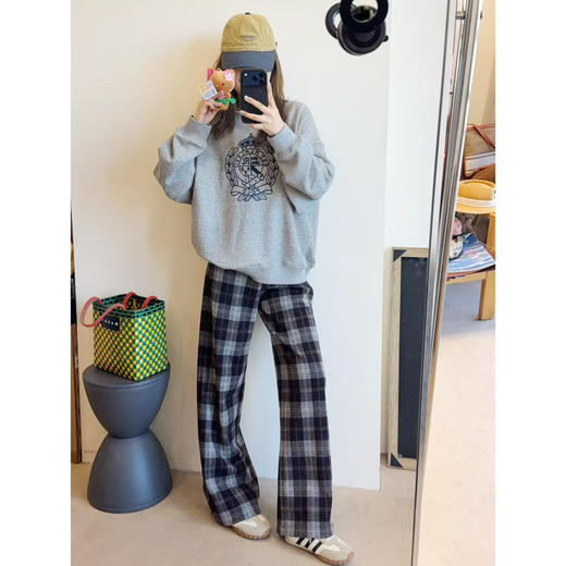 拉夫 * 25 最新款加薄绒花纱灰卫衣 商品图2