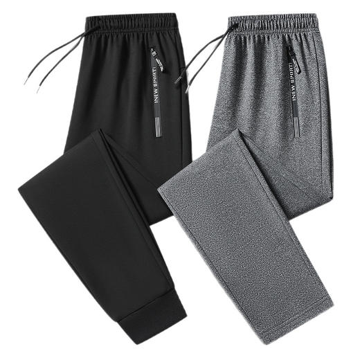 男士春秋新款长裤直筒宽松运动卫裤简约百搭休闲裤子男 商品图3