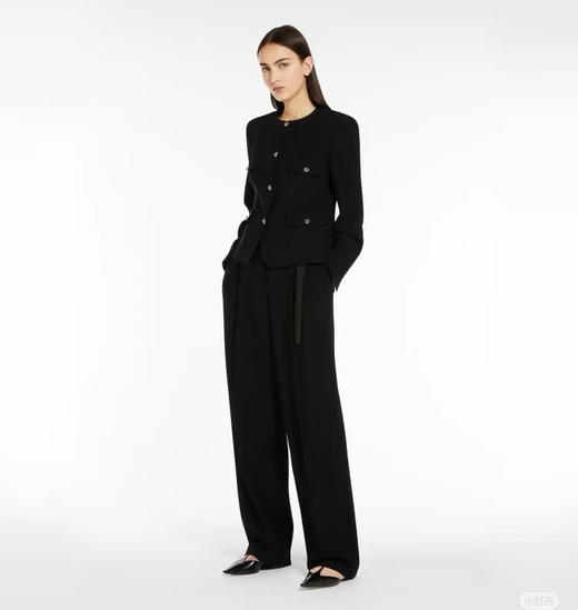 【开放日忙 秒杀价已调 直接拍】MAX 意式 小香风 三醋酸 混纺圆领外套 商品图2