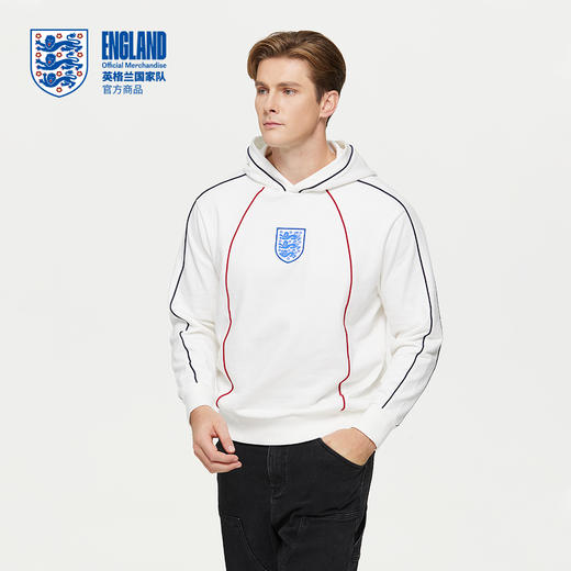 【官方正版】英格兰国家队 | 秋季新款白色连帽卫衣男女款帽衫 商品图3