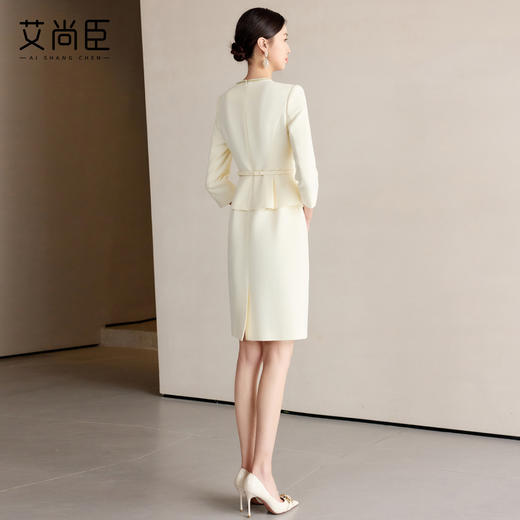 艾尚臣假两件连衣裙女秋冬高级感时尚西装裙名媛小香风精致感裙子 商品图4
