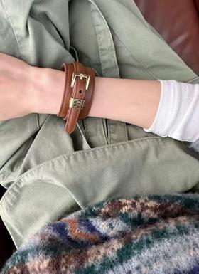 明星同款！真皮！男女都可以佩戴 ~缪缪牛皮手环