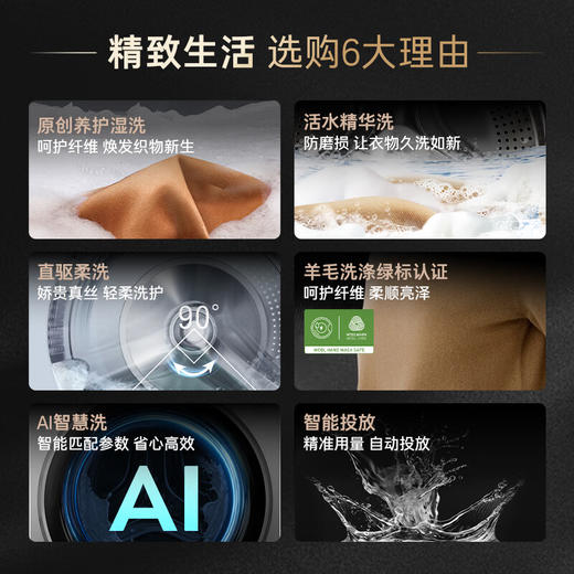 卡萨帝（Casarte）设计师10BHK洗烘套装 全自动滚筒洗衣机加热泵烘干机 精华洗 双绿标 10BHK洗烘套装 商品图2