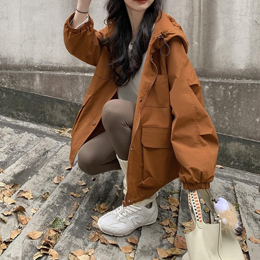 裁缝学苑AQ549户外防风连帽外套纸样女装夹克宽松休闲百搭上衣 商品图4