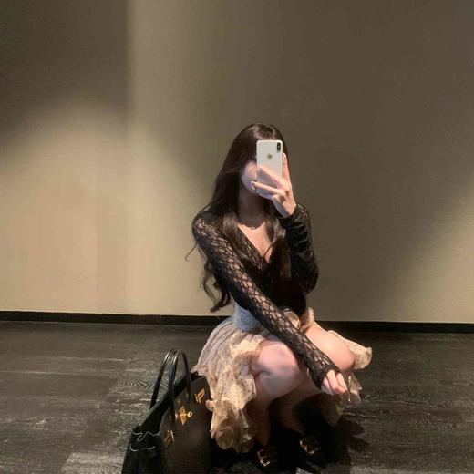 张林超LIN BOUTIQUE 幻彩美人鱼亮片上衣+波点半裙两件套套装新款 商品图3