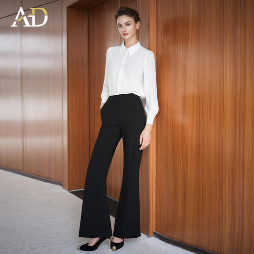AD高端时尚套装女白衬衣2025新款秋冬高级感气质衬衫搭配马夹套装 商品图1