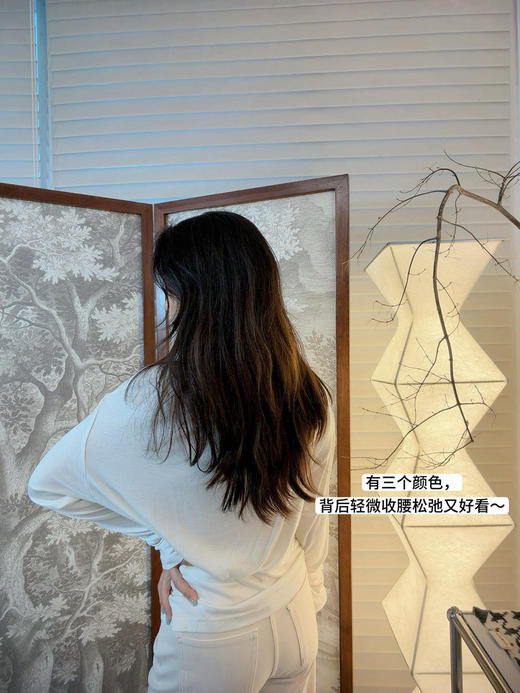 软乎乎奶皮感天丝收腰T恤上衣，现货 商品图1