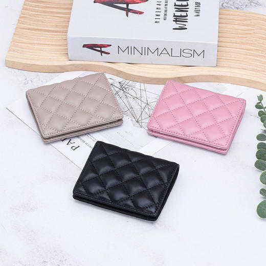 雀说 羊皮短款小钱包女士零钱包YT-802 商品图1