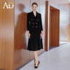 AD法式双排扣西装外套女2025新款秋冬高级感丝绒伞裙套装中长款 商品缩略图0