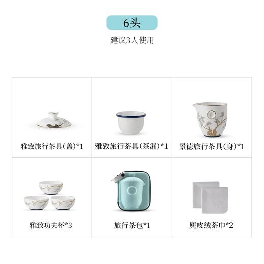【6F】多样屋HICYAN国瓷「丹桂飘香」6头雅致旅行茶具礼盒套装 便携式茶壶 户外 商品图4