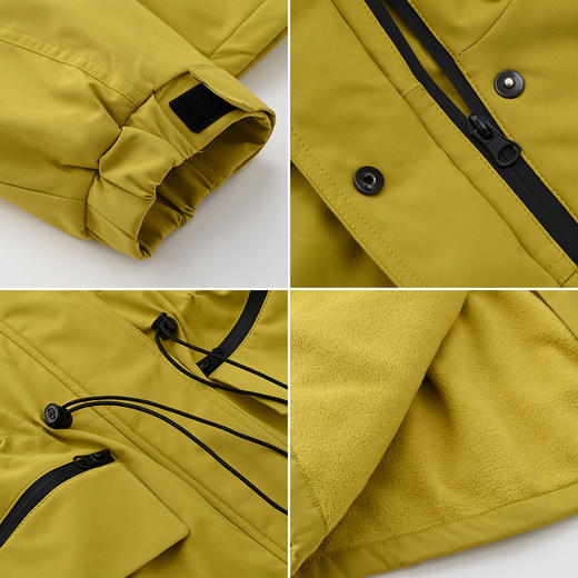 女装连帽收腰加摇粒绒款外套-9907F5241016 商品图2