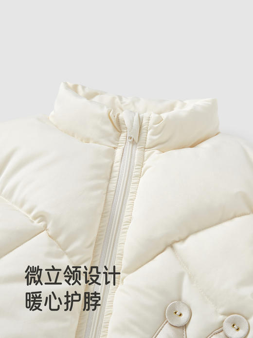 【高定系列】英氏女童羽绒马甲白鸭绒A类冬季外套户外休闲超韧绒YRWHJ4R115A 商品图3