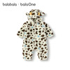 巴拉巴拉balaOne婴儿连体衣秋冬宝宝外出抱衣爬服2025新款绒感萌 商品缩略图4