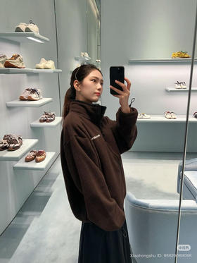 1013-7 排他性独家圆正miu独家专用摇粒绒 亲肤温润软摇粒绒 拉链运动衫